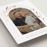"Botanical Arches" - Save the Dates in Silk by Kelly Schmidt - Detail