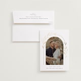 "Botanical Arches" - Save the Dates in Silk by Kelly Schmidt - Save the Date with Envelope
