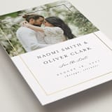 "Gilded Frame" - Save the Dates in Pearl by Nicole Walsh - Detail