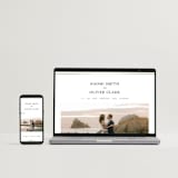 "Gilded Frame" - Save the Dates in Pearl by Nicole Walsh - FREE Wedding Website