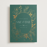 "Chelsea" - Save the Dates in Emerald by Vera Lim - Front