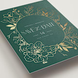 "Chelsea" - Save the Dates in Emerald by Vera Lim - Detail
