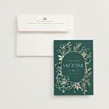 "Chelsea" - Save the Dates in Emerald by Vera Lim - Save the Date with Envelope