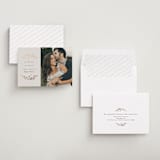 "Foliage Nest" - Save the Dates in Cream by Gwen Bedat - Assembled