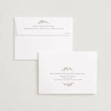 "Foliage Nest" - Save the Dates in Cream by Gwen Bedat - FREE Recipient Addressing