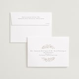 "Garland Arch" - Save the Dates in Linen by Laura Hankins - FREE Recipient Addressing