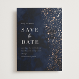 "glistening stardust" - Save the Dates in Midnight by Angela Marzuki - Front