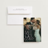 "Celebration" - Save the Dates in Dusk by Olivia Goree - Save the Date with Envelope