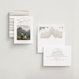 "Mountaintop Crest" - Save the Dates in Chiffon by Heather Schertzer - Assembled
