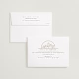 "Mountaintop Crest" - Save the Dates in Chiffon by Heather Schertzer - FREE Recipient Addressing