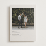 "Circled" - Save the Dates in Cream by Baumbirdy - Front