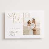 "Delicate Headline" - Save the Dates in Coconut by Susan Zinader - Front