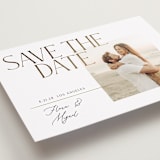 "Delicate Headline" - Save the Dates in Coconut by Susan Zinader - Detail