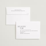 "Delicate Headline" - Save the Dates in Coconut by Susan Zinader - FREE Recipient Addressing