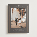 "Mulholland" - Save the Dates in Graphite by Melanie Kosuge - Front