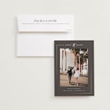"Mulholland" - Save the Dates in Graphite by Melanie Kosuge - Save the Date with Envelope