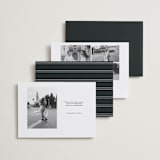 "Subtle elegance" - Save the Dates in Charcoal by Stacey Meacham - Back of Card Options