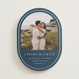 "Double lined border" - Save the Dates in Blueberry by Angela Garrick - Front