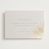 "Gilded Palm" - Save the Dates in Sand by Melinda Denison - Front