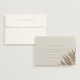 "Gilded Palm" - Save the Dates in Sand by Melinda Denison - Save the Date with Envelope
