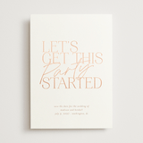 "Let's Party" - Save the Dates in Rose by That Girl Press - Front