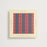 "Woven" - Save the Dates in Navy by Baumbirdy - Front