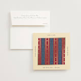 "Woven" - Save the Dates in Navy by Baumbirdy - Save the Date with Envelope