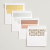 "Tuileries" - Save the Dates in Golden by Claudia Orengo - Envelope Liner Options