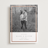 "Foil Frame" - Save the Dates in Pearl by Emily Sabol Goss - Front