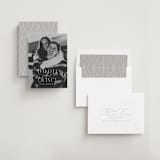 "Lightly " - Save the Dates in Ivory by Everett Paper Goods - Assembled