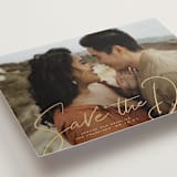 "Signature" - Save the Dates in Sand by Wildfield Paper Co - Detail