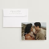 "Signature" - Save the Dates in Sand by Wildfield Paper Co - Save the Date with Envelope