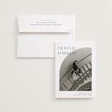 "The Turn" - Save the Dates in Marshmallow by Pixel and Hank - Save the Date with Envelope