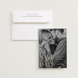 "Viola" - Save the Dates in Snow by Deynaaz Daraei - Save the Date with Envelope