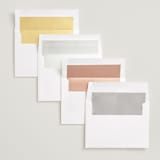 "Serene" - Save the Dates in Powder by Everett Paper Goods - Envelope Liner Options