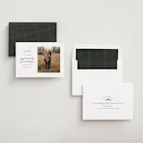"Minimal Mountain" - Save the Dates in Snow by Amy Payne - Assembled