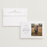 "Minimal Mountain" - Save the Dates in Snow by Amy Payne - Save the Date with Envelope