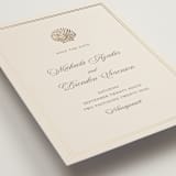 "Seaside" - Save the Dates in Champagne by Griffinbell Paper Co. - Detail