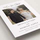 "Gilded Ampersand" - Save the Dates in Cotton by Jennifer Postorino - Detail