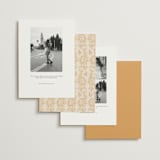 "Marigold" - Save the Dates in Ochre by Hannah Bowman - Back of Card Options