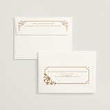 "Marigold" - Save the Dates in Ochre by Hannah Bowman - FREE Recipient Addressing