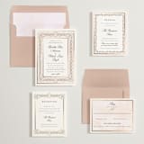"Embrace" - Save the Dates in Peony by Susan Moyal - Matching Invitation Suite