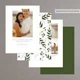 "Vines of Green" - Save the Dates in Fern by Susan Moyal - Back of Card Options