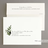 "Vines of Green" - Save the Dates in Fern by Susan Moyal - FREE Recipient Addressing