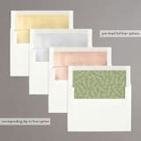 "Vines of Green" - Save the Dates in Fern by Susan Moyal - Envelope Liner Options