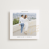 "metro" - Save the Dates in Midnight by Inkblot Design - Front