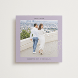 "metro" - Save the Dates in Lilac by Inkblot Design - Front