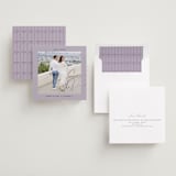 "metro" - Save the Dates in Lilac by Inkblot Design - Assembled