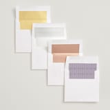 "metro" - Save the Dates in Lilac by Inkblot Design - Envelope Liner Options