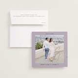 "metro" - Save the Dates in Lilac by Inkblot Design - Save the Date with Envelope